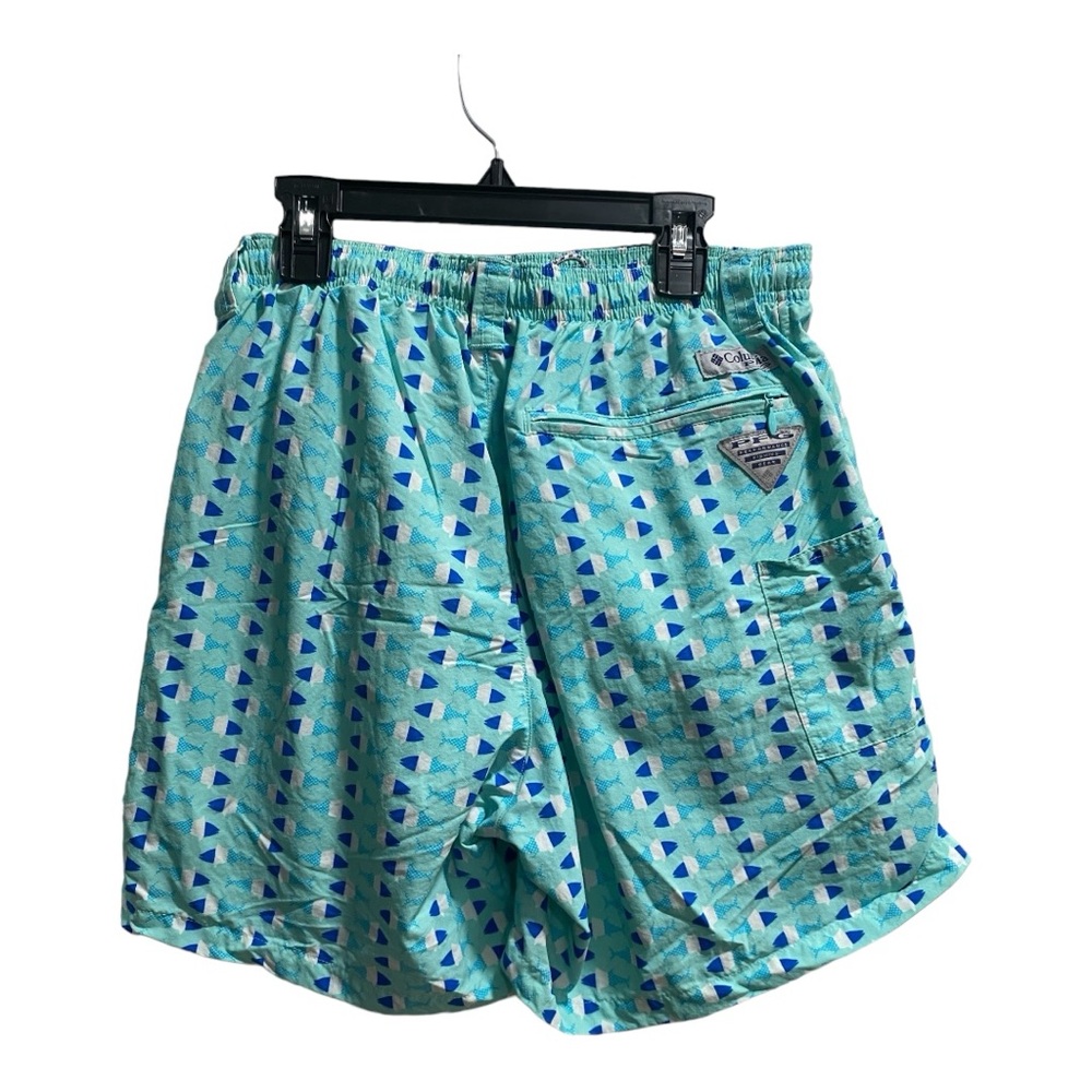 Men's Columbia PFG Super Backcast Water Shorts Size Small,‎ Fish Blue